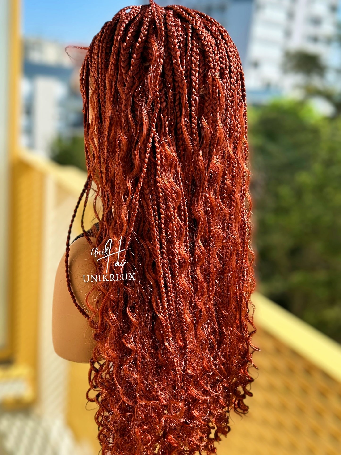Perruque Tressée Braids – Élégance protectrice 100% fait main