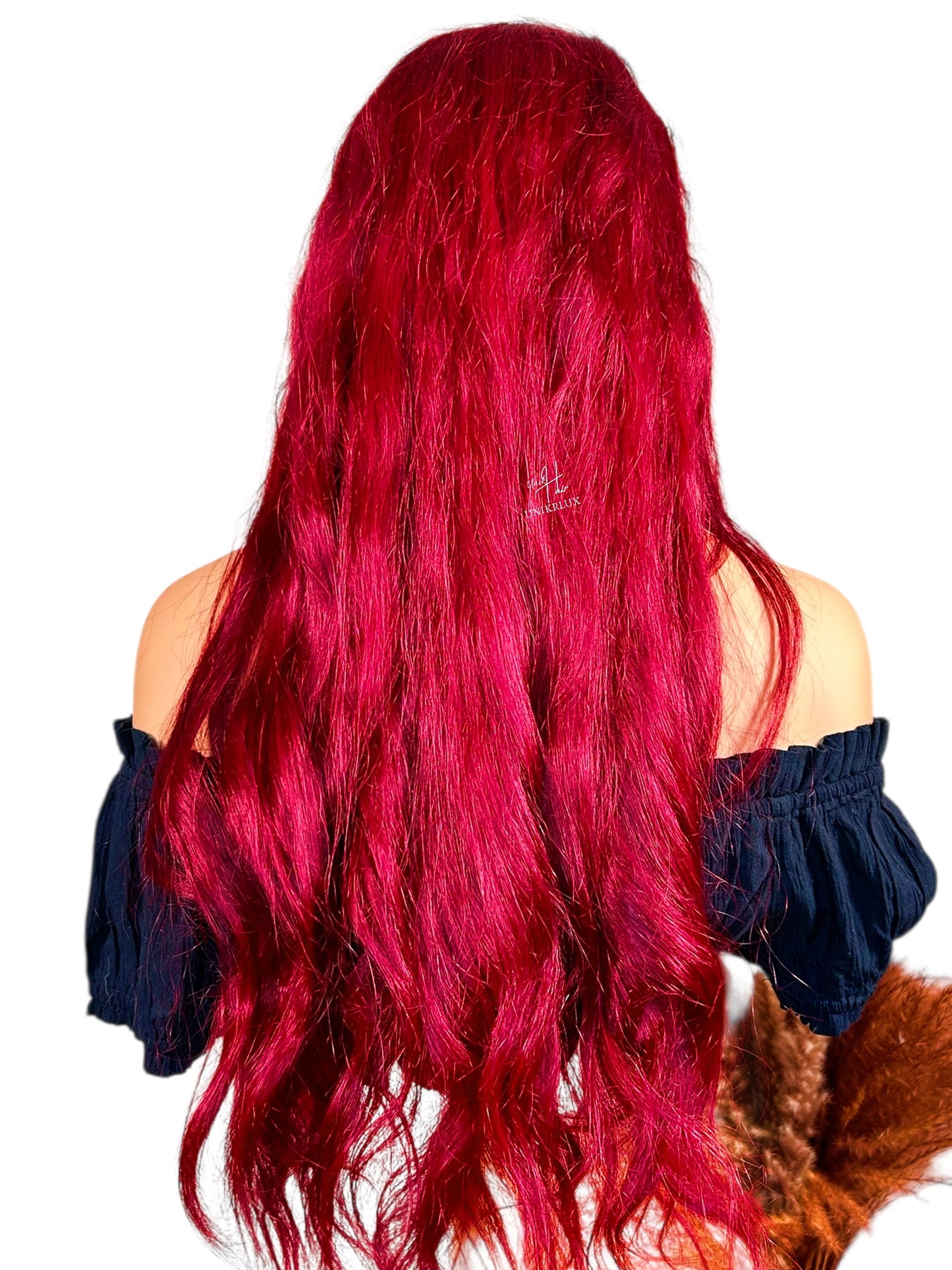 Perruque Body Wave Rouge – Ondulations glamour & couleur vibrante