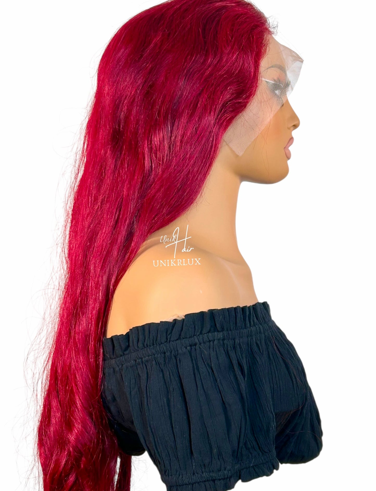 Perruque Body Wave Rouge – Ondulations glamour & couleur vibrante