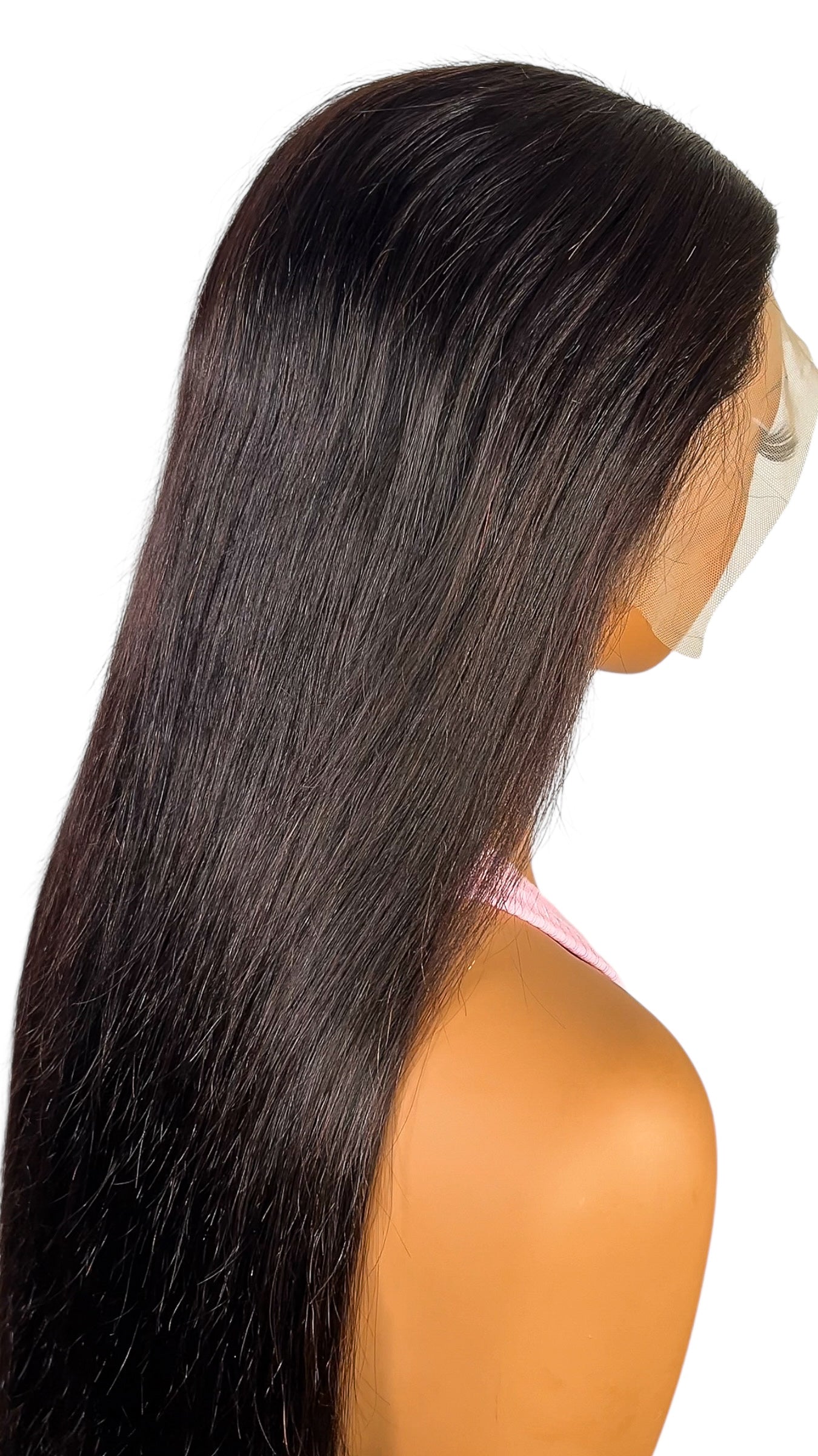 Perruque Lisse Élégance – Cheveux 100% vierges, finition HD