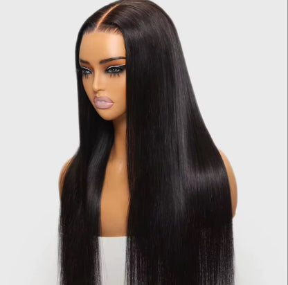 Perruque Lisse Élégance – Cheveux 100% vierges, finition HD